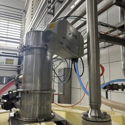 Вакуумный конвейер Piab в сборе с вакуумным насосом, шок фильтром, нижним клапаном, контрольным блоком