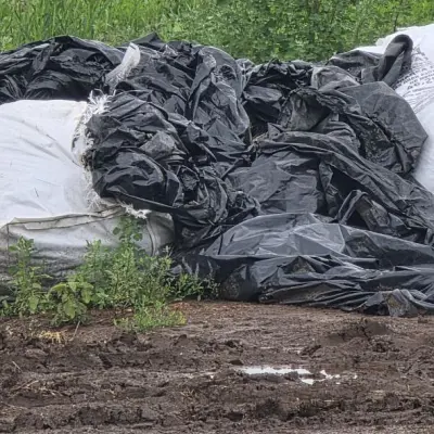 Отходы пленки полиэтилена и изделий из нее незагрязненные (отработанная силасная пленка)