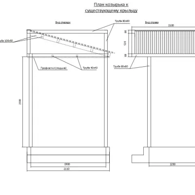 Устройство козырька