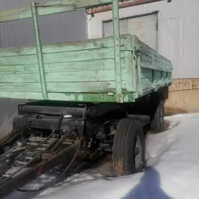 Фронтальный погрузчик на базе МТЗ-82 г/н18УЕ 0664, 2002 г.в.  и Прицеп тракторный 2ПТС4  Гос. № 0665УЕ18