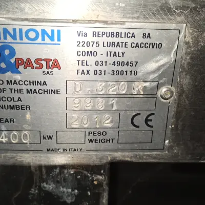 МАШИНА ДЛЯ ПРОИЗВОДСТВА ПЕЛЬМЕНЕЙ  D320 (Пельменный аппарат Dominioni D320)