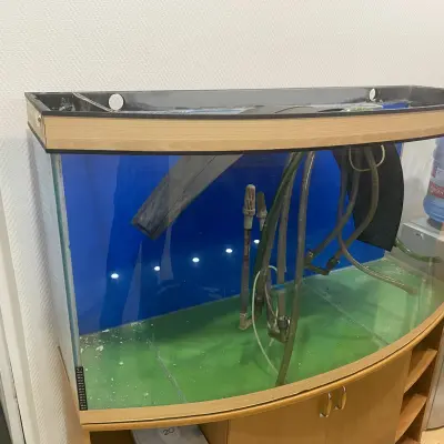 Аквариум большой (1430х770х360мм) с выгнутым стеклом