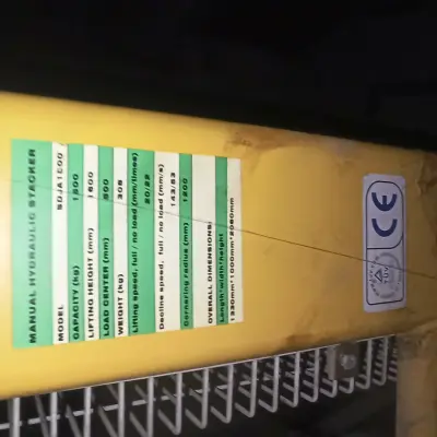 ШТАБЕЛЕР ГИДРАВЛИЧЕСКИЙ Xilin SDJ-1000, 2015 г.в.