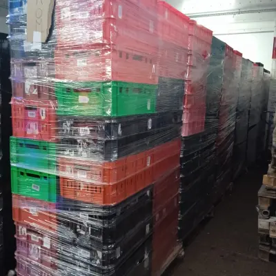 Пластиковые ящики HDPE, ломанные