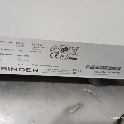 Шкаф сухожаровой ED 23 Binder (новый)