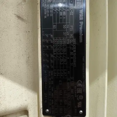 Асинхронный электродвигатель W22 200L 37kW 2Пол V1T 380-400-415/660-690//460B 50Гц IE3 IP55 Opc.