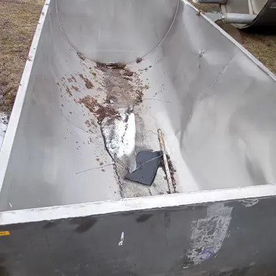 Ванна калье из нержавеющей стали (г. Глазов)