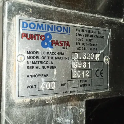 МАШИНА ДЛЯ ПРОИЗВОДСТВА ПЕЛЬМЕНЕЙ  D320 (Пельменный аппарат Dominioni D320)