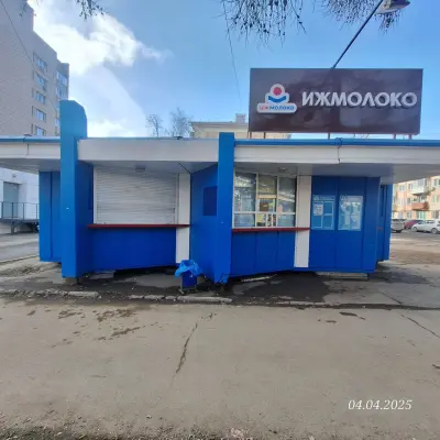 Киоск металлический «ИЖМОЛОКО» (г. Ижевск ул. 50 лет ВЛКСМ, 45)
