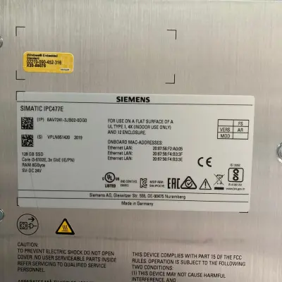 Панель управления и контроллер SIEMENS