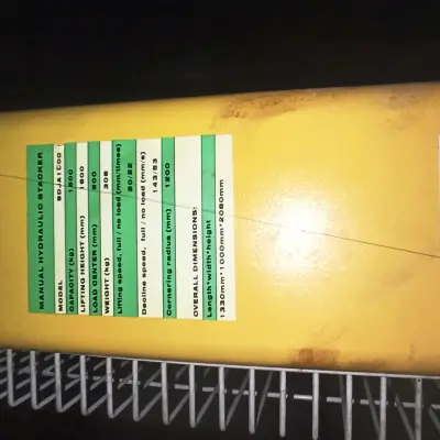 ШТАБЕЛЕР ГИДРАВЛИЧЕСКИЙ Xilin SDJ-1000, 2015 г.в.