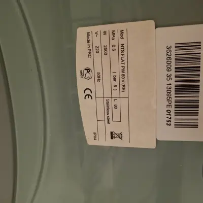 Водонагреватель NTS FLAT PW 80V Superlux (RE)  б/у
