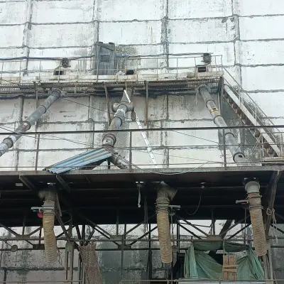 Замена самотечных труб с установкой комбинированных электрозадвижек