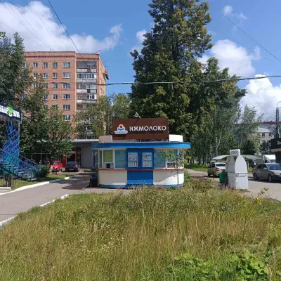 Киоск металлический «ИЖМОЛОКО» г. Ижевск ул. Дзержинского, 59
