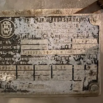 Вакуумно-выпарная установка Виганд-8000 (wiegand), 1989 г.в.