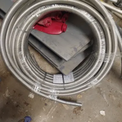 Труба нержавстальная гофрированная (новая)