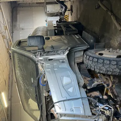 Автомобиль после ДТП ГАЗ-С41R13 цистерной гос.№ Е136НС18, 2018 г.в.